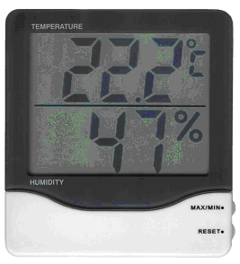 Vlhkomer s teplomerom digitálny VL 305002 K3/CH